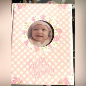 Pink Hello Baby Book